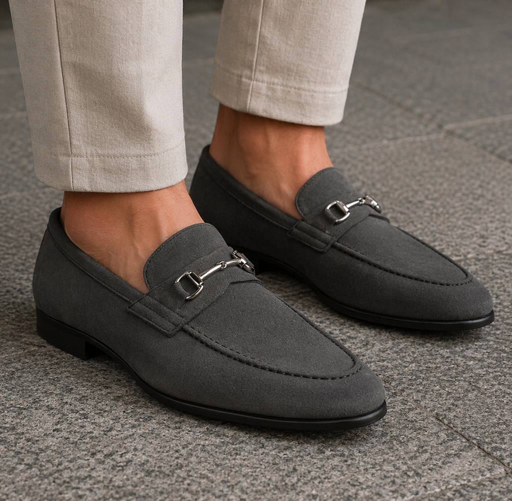 Luxury Blake Bit Loafer Grey