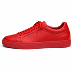 Red Leather Mirco Sneakers