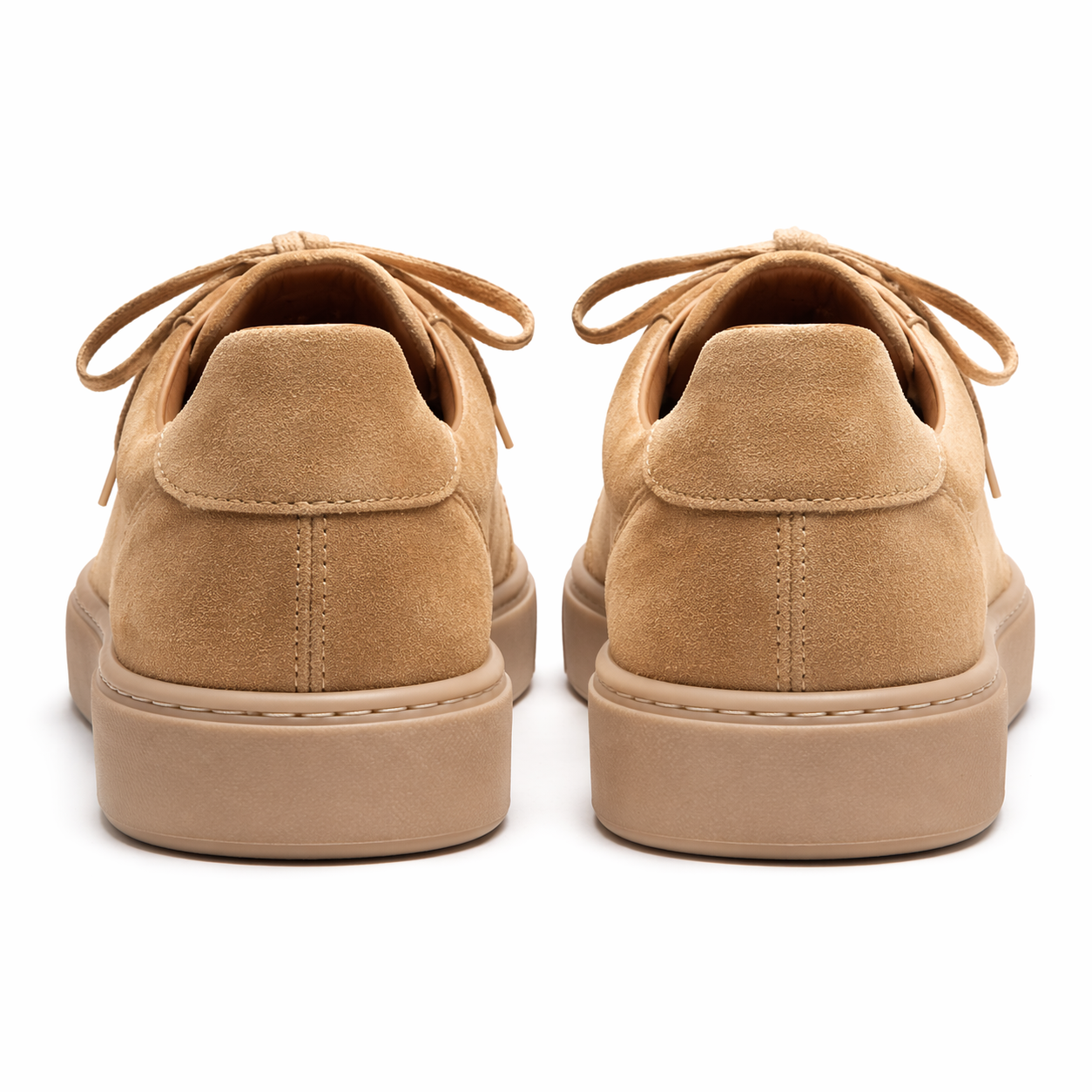 Tan Suede Sport Sneakers with Honey Colour Sole- Summer Collection