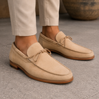Men Casual Solid Leather Driving Loafers