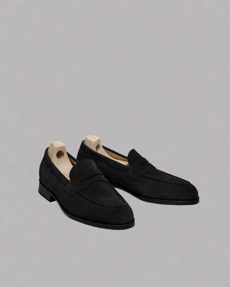 Noble's Walk Stenhammar Black Suede Loafers