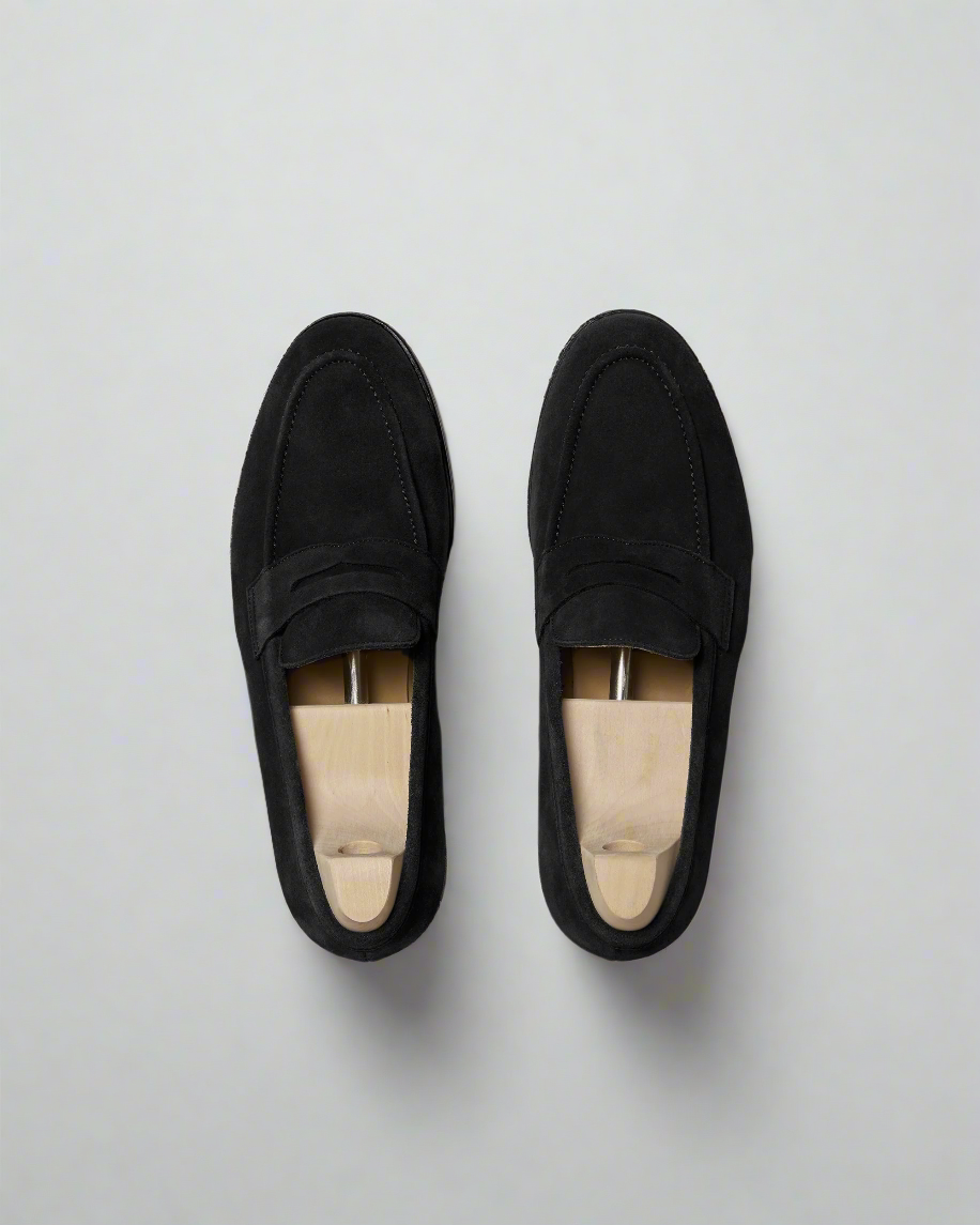 Noble's Walk Stenhammar Black Suede Loafers