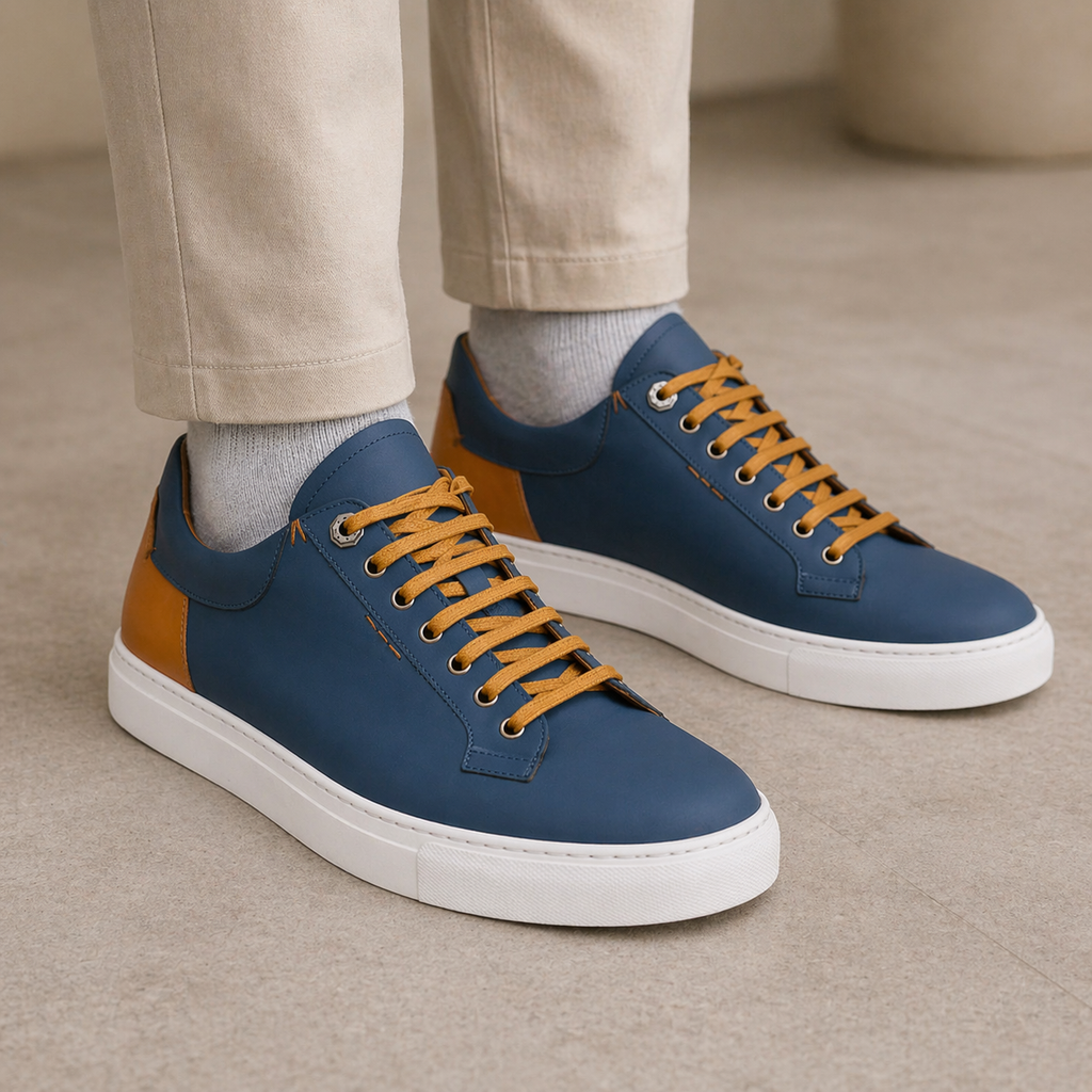 Diaz Matte Finish  Sneaker in Navy