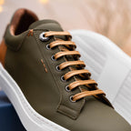 Diaz Matte Finish  Sneaker in Olive Green