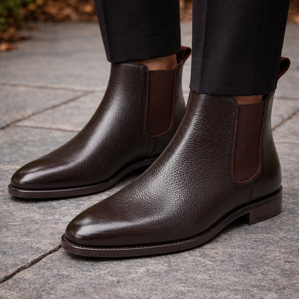 David Dark Brown Chelsea Boot
