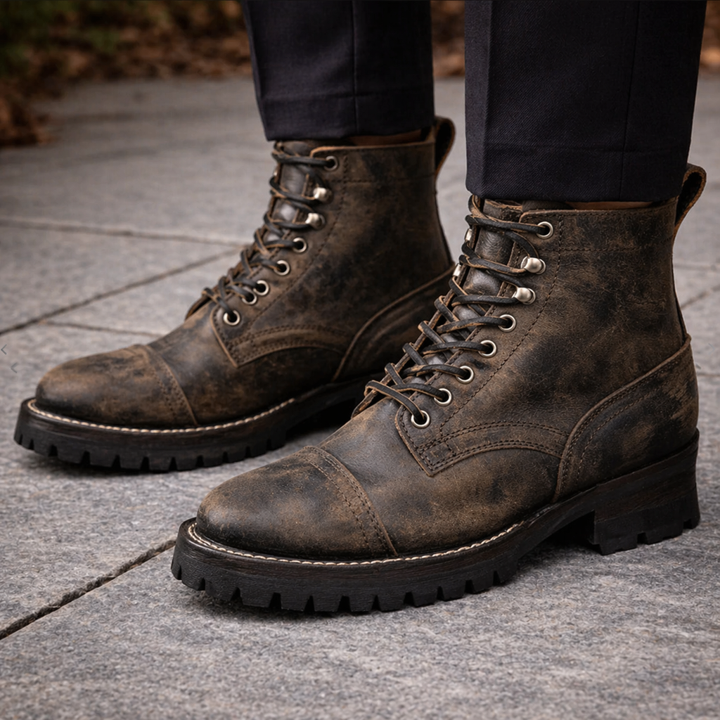 Noble's Walk Outlander Goodyear Welt Service Boot – Stone Ash