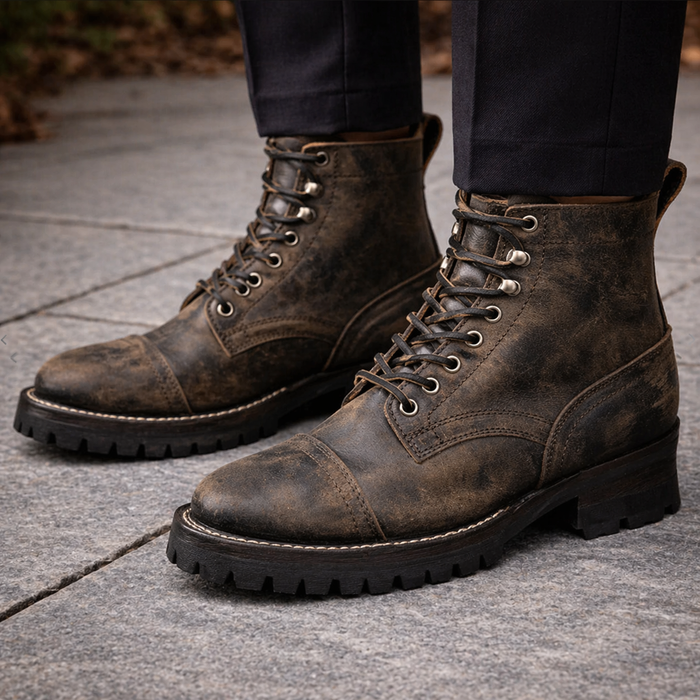 Noble's Walk Outlander Goodyear Welt Service Boot – Stone Ash