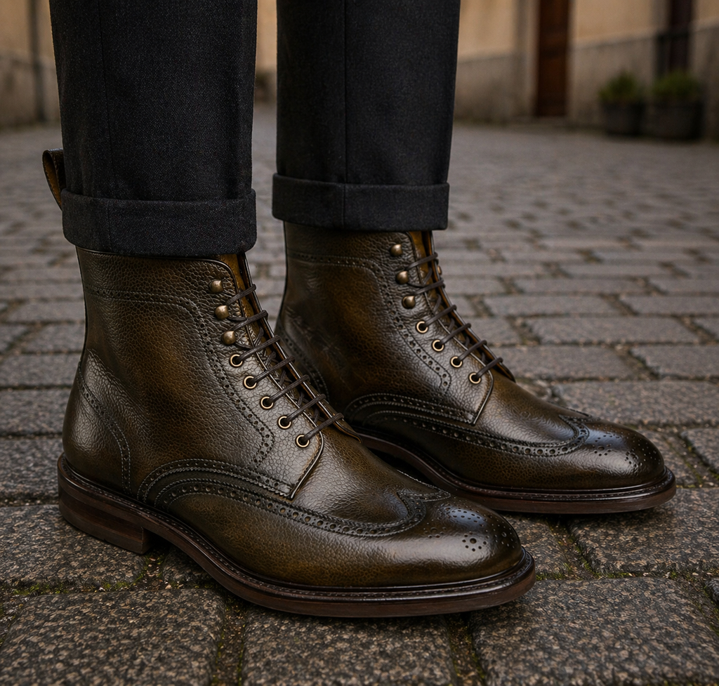 Kenya Burch Lace-Up Boots