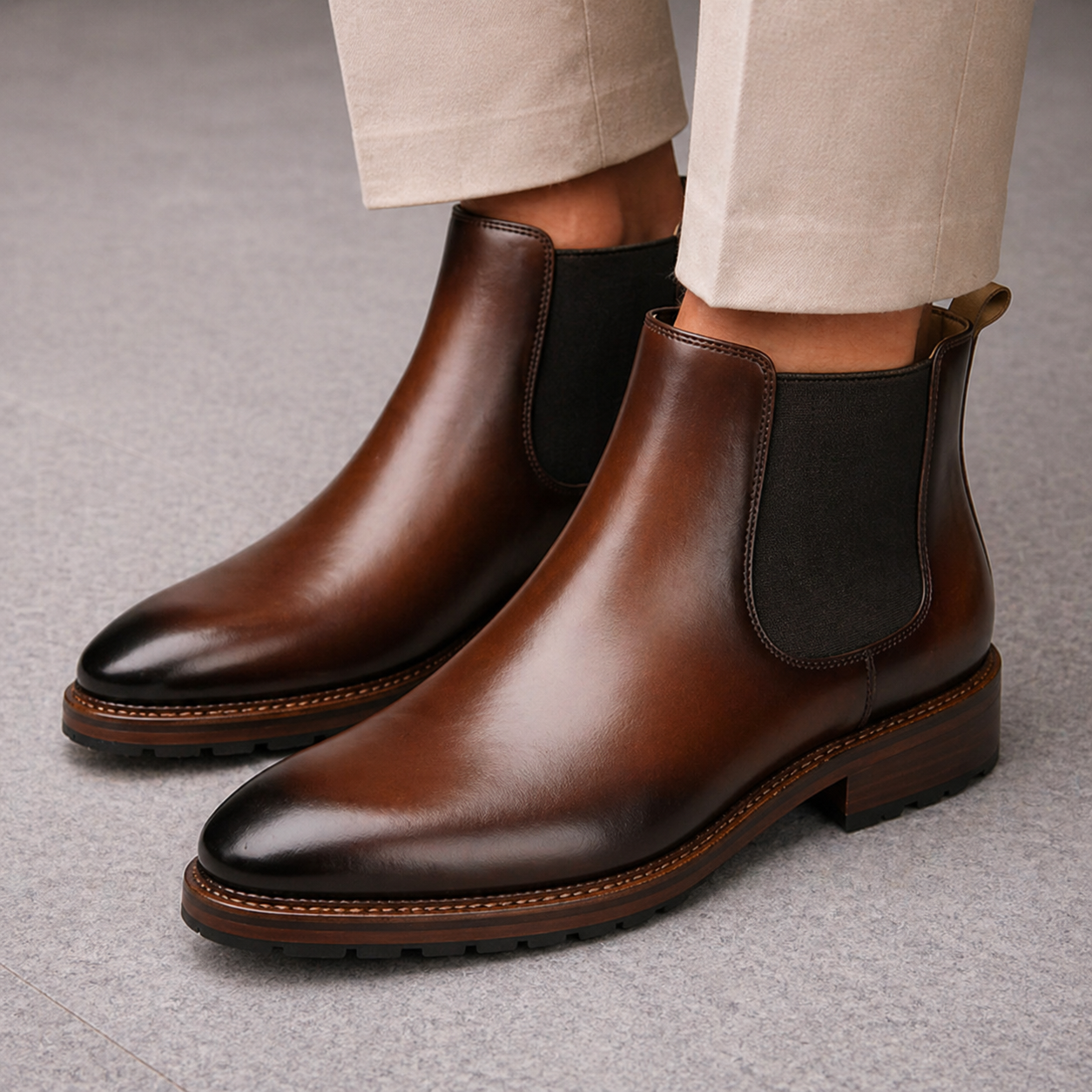 The Fenland Chelsea Boots in Brown – Blake Stitched Perfection