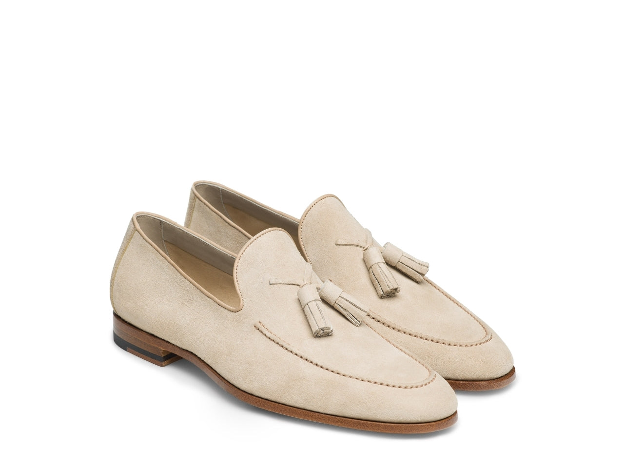 JERRY | CREAM SUEDE LOAFERS