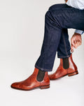 COGNAC LEATHER BOOTS | OFFICE WEAR COLLECTION