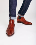 COGNAC LEATHER BOOTS | OFFICE WEAR COLLECTION