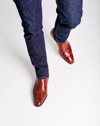 COGNAC LEATHER BOOTS | OFFICE WEAR COLLECTION