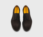 “Earth” brown suede dovetail lace-up