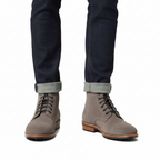 Men Solid  Top Suede  Ankle Boot Light Brown