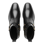 Luxury Noir Grace Gold-Plated Heel Boot