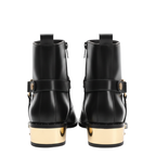Luxury Noir Grace Gold-Plated Heel Boot