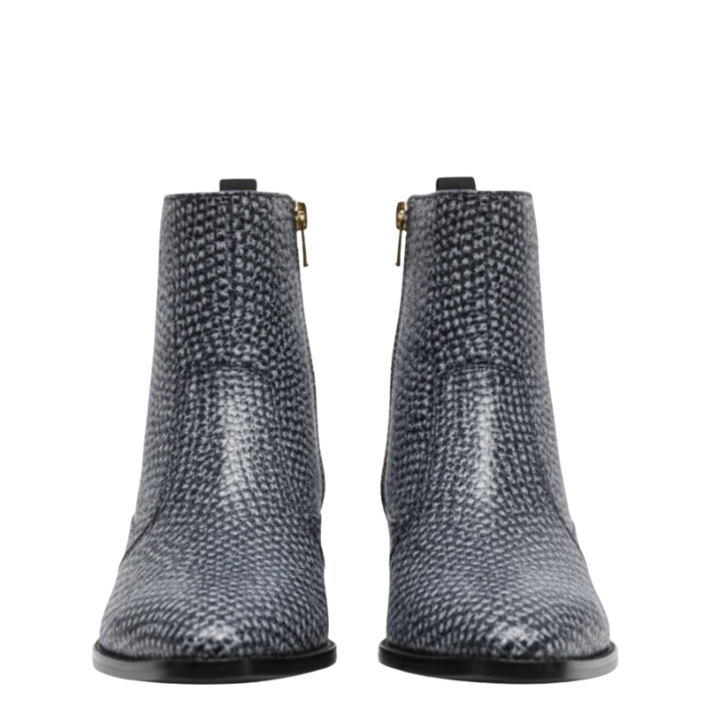 Men's Woven Texture Ankle Boots