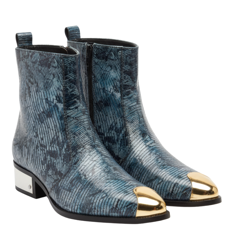 Aurora Crest Golden-Toe Boots