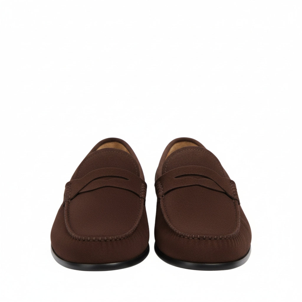 Luxury Suede Heritage Penny-strap Moc Loafers