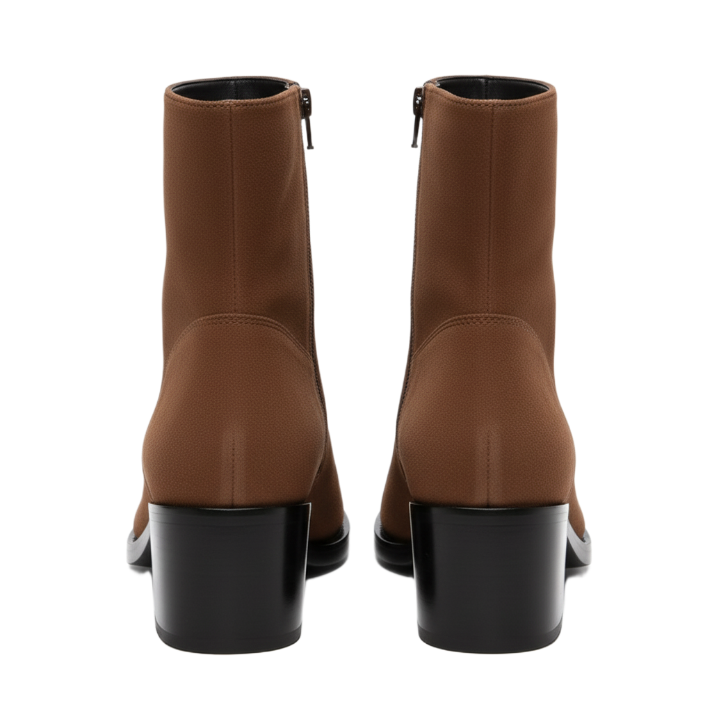 Punk Suede Golden Toe Boots