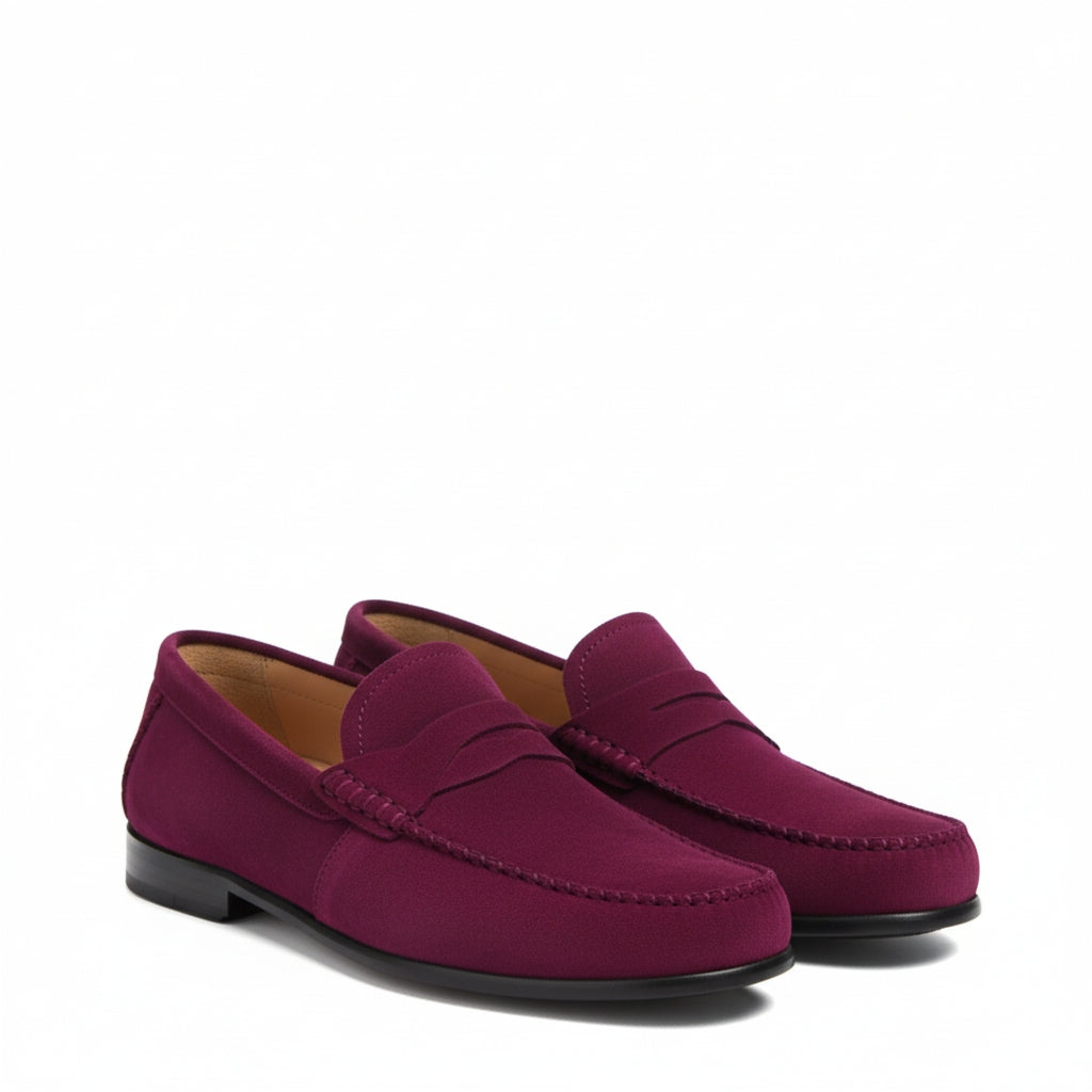 Luxury Suede Heritage Penny-strap Moc Loafers