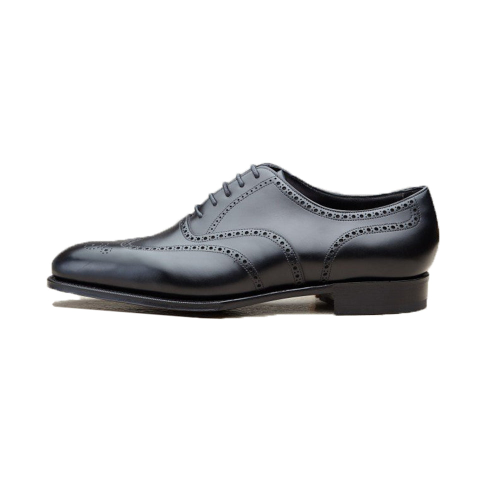 Black Leather Gedling Brogue Oxfords