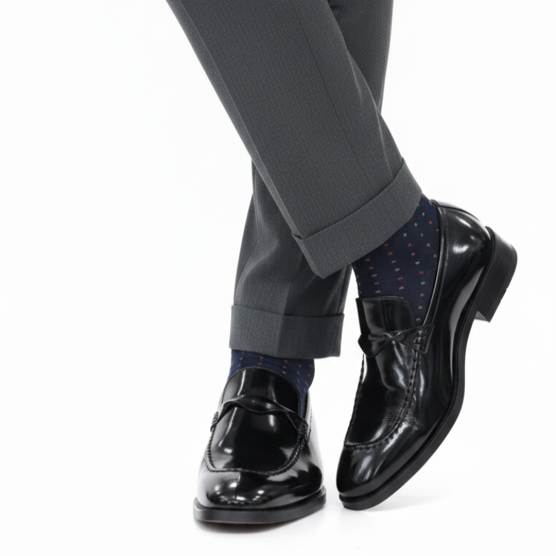 ARRON Glossy Classic Leather Loafers