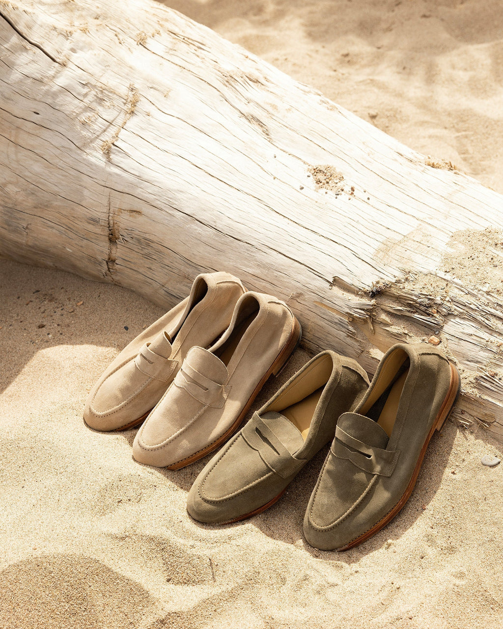 Noble's Walk Lysekil Green Suede Summer Loafers
