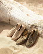 Noble's Walk Lysekil Green Suede Summer Loafers