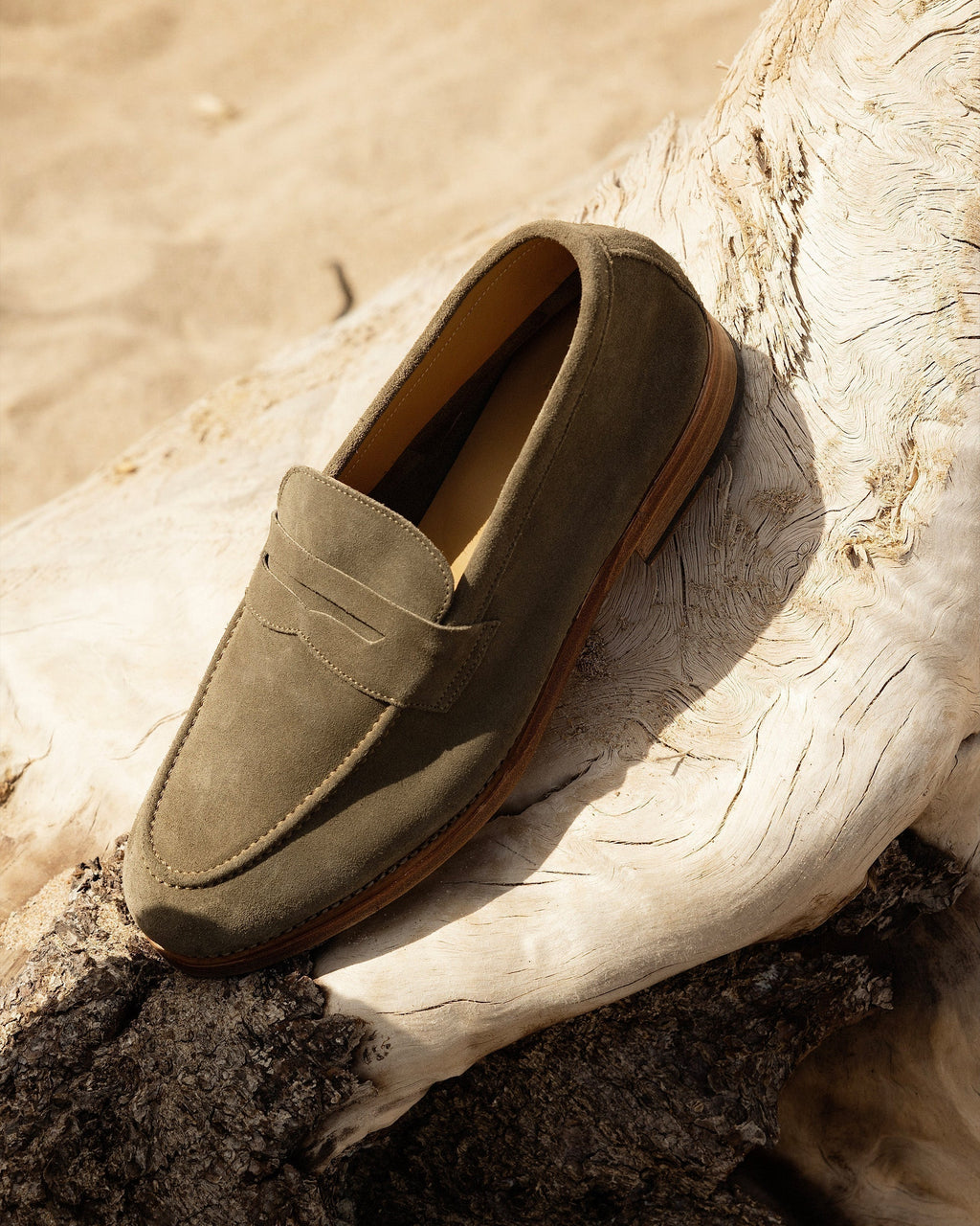 Noble's Walk Lysekil Green Suede Summer Loafers