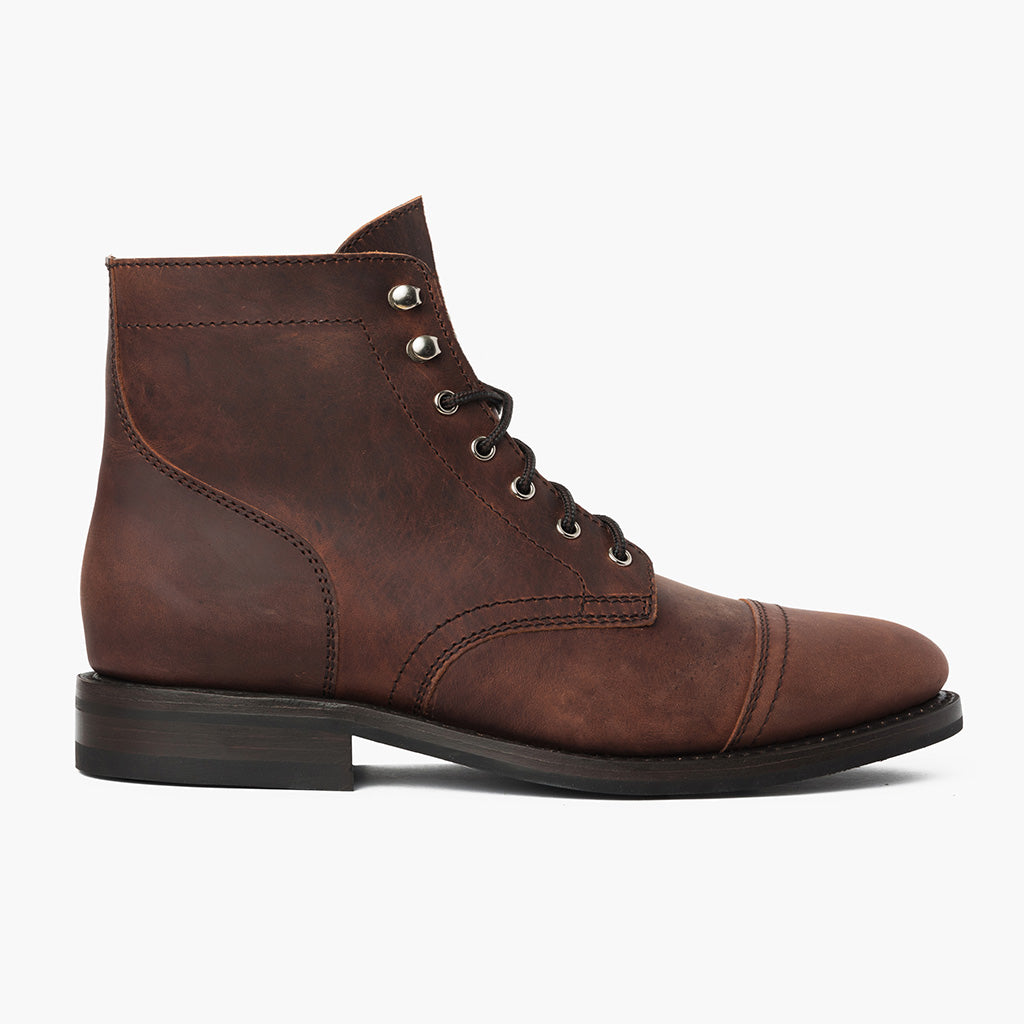 Noble's Walk Frontier Goodyear Welt Lace-Up Leather Boot – Adobe Brown