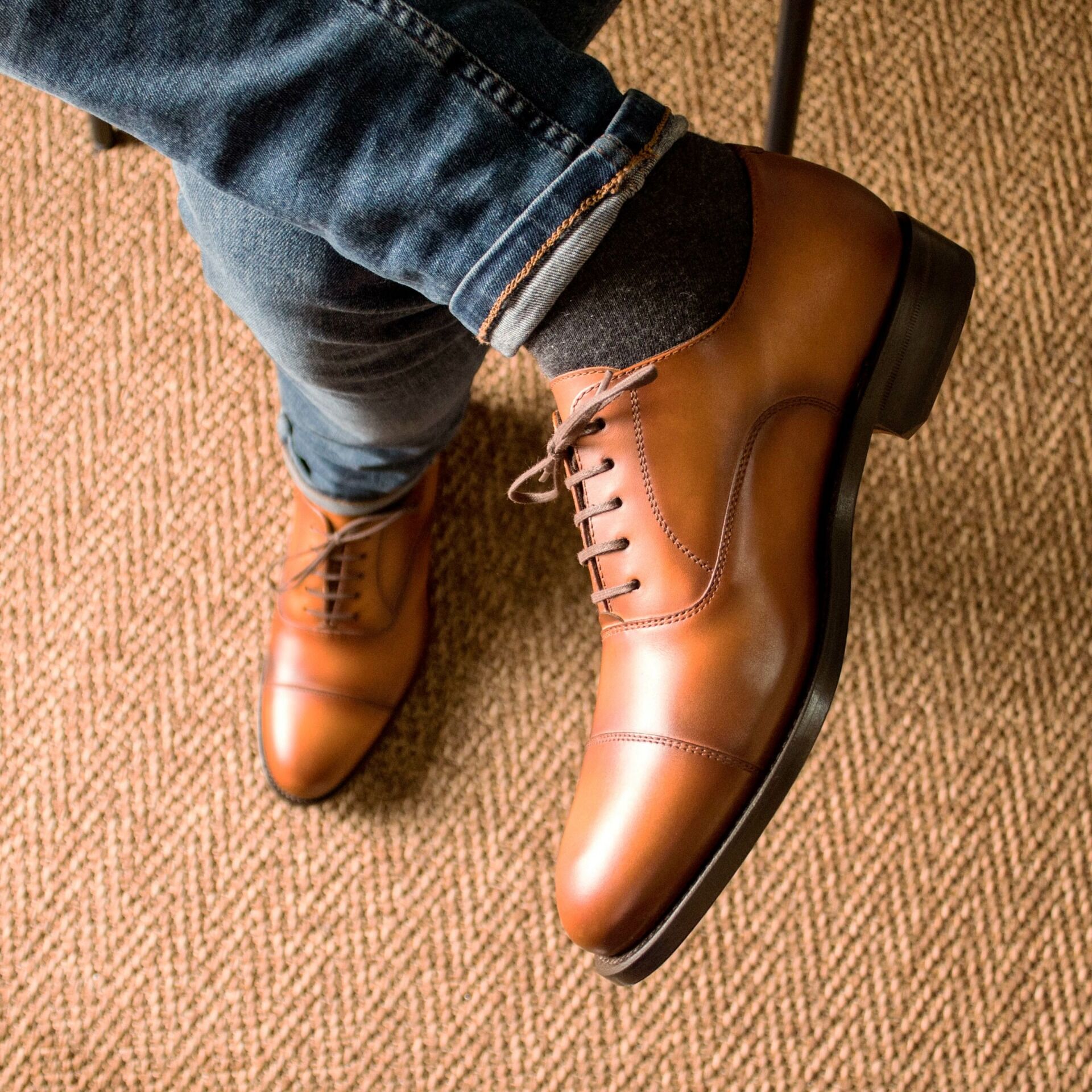 Noble's Walk Kevin Tan Two Tone Oxford Shoes