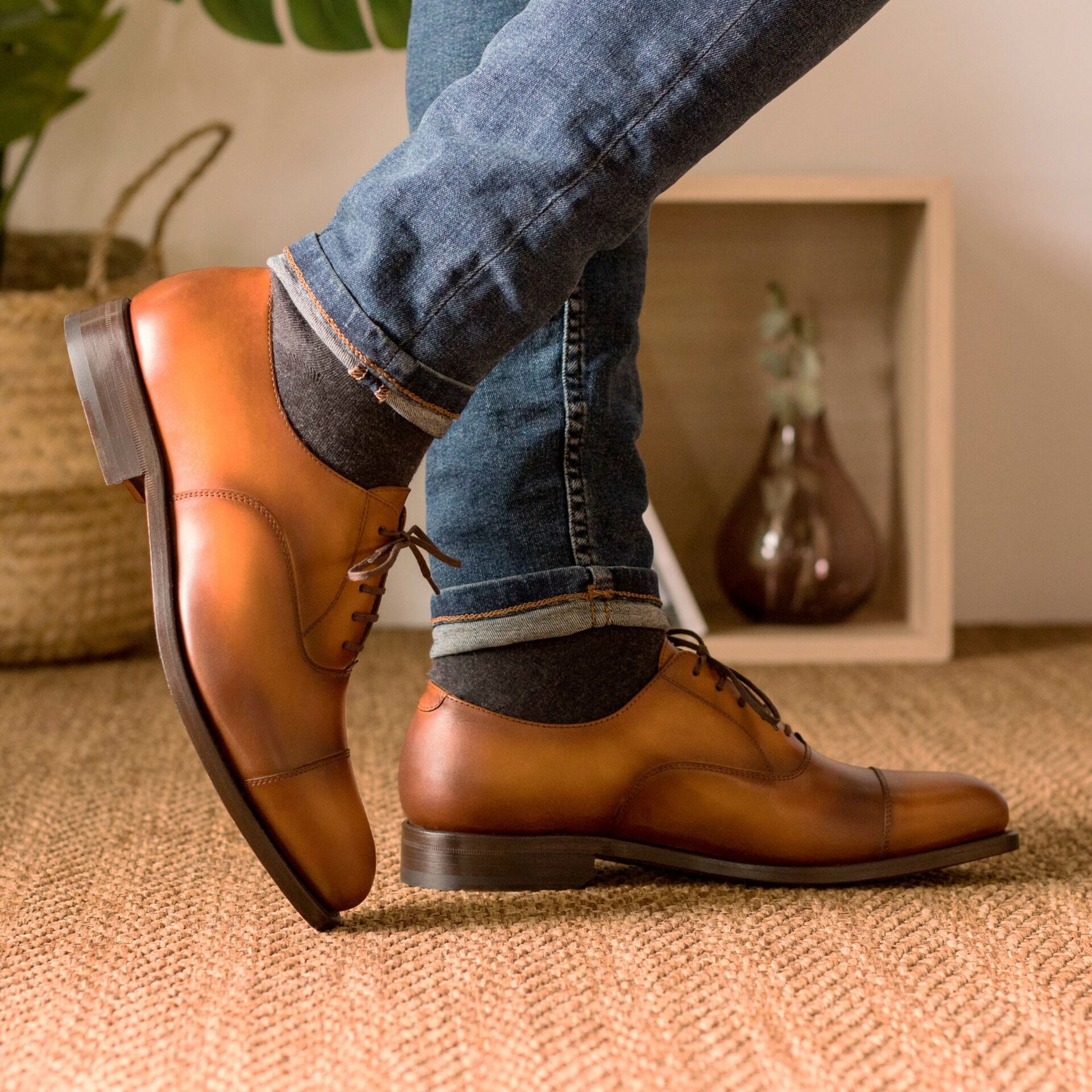 Noble's Walk Kevin Tan Two Tone Oxford Shoes