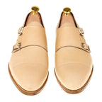 Austin Beige Suede Toecap Monkstrap