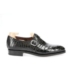 Arlo Black Alligator Monkstrap