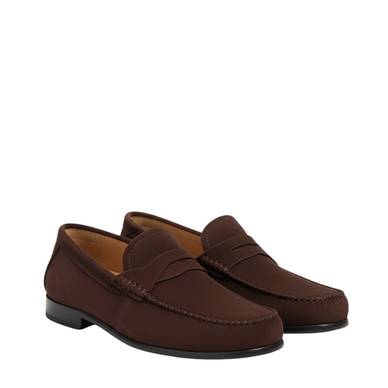 Luxury Suede Heritage Penny-strap Moc Loafers