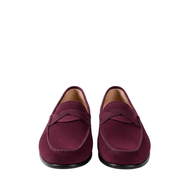 Luxury Suede Heritage Penny-strap Moc Loafers