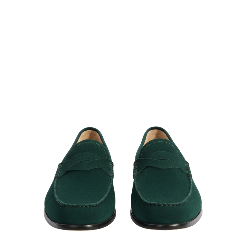 Luxury Suede Heritage Penny-strap Moc Loafers