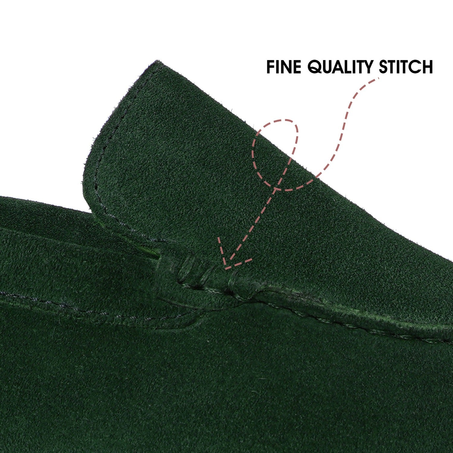 Men's Yacht Shoes in Green suede Leather Loafer