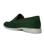 Men's Yacht Shoes in Green suede Leather Loafer
