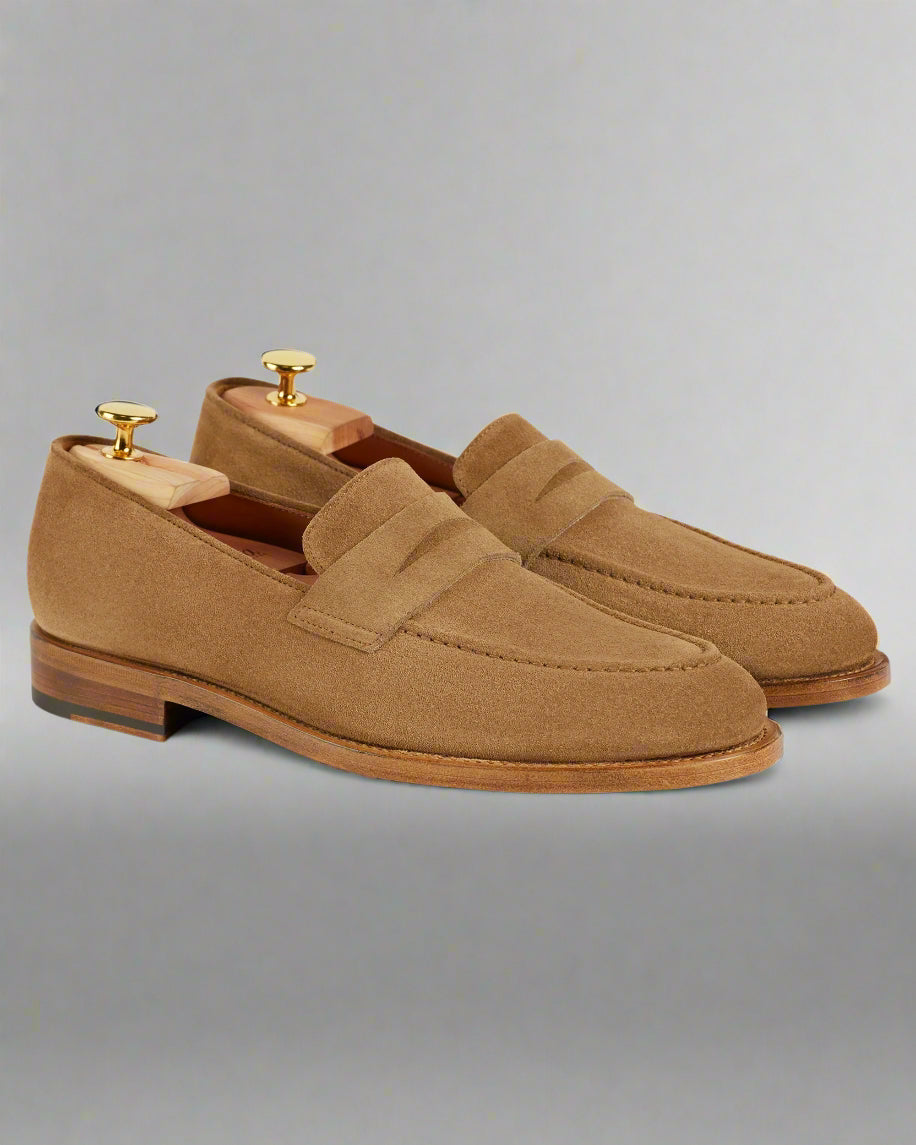 Noble's Walk Harrowmere Sand Suede Penny Loafers