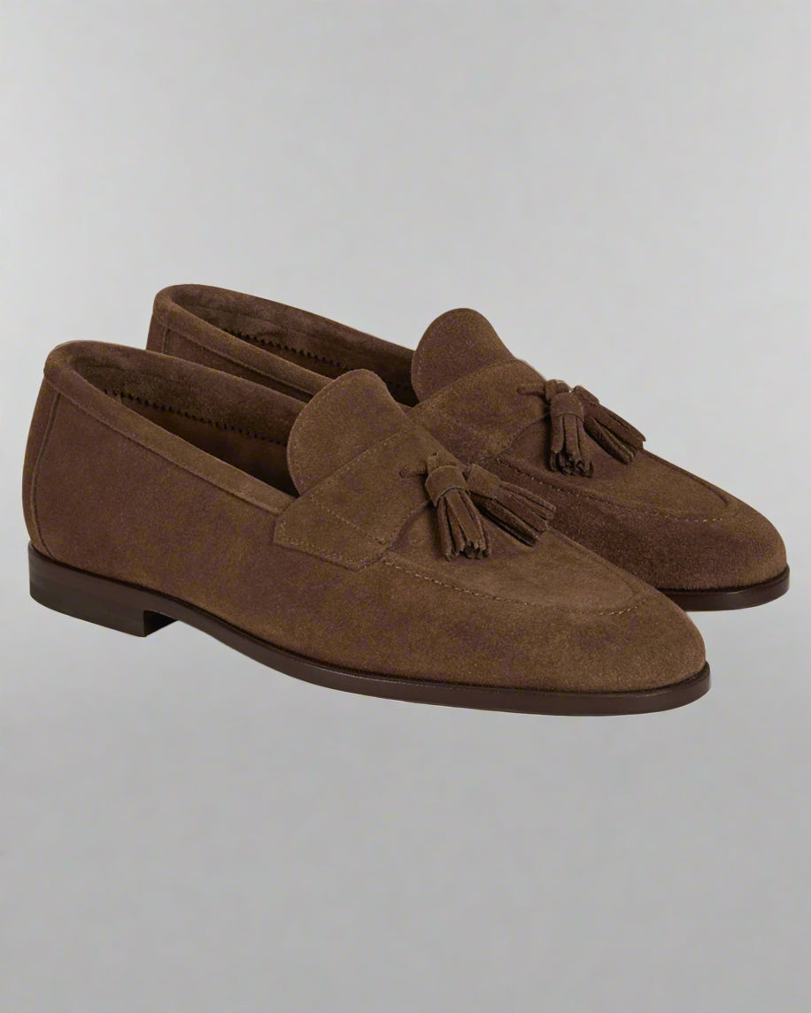 Noble's Walk Straccadent Bark Brown Suede Loafers