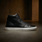 Black Leather Coleman Sneaker Boots