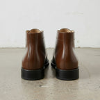 Men's Brown Patent Leather Chukka Boots — Holwood