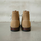 Men's Tan Apron-Toe Suede Derby Ankle Boots — HARROW