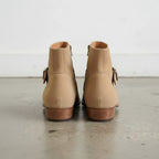 Men's Tan Suede Side-Zip Jodhpur Boots — Rawley
