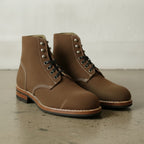 Men's Brown Plain-Toe Suede Ankle Boots — Headington