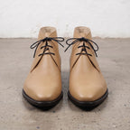 Men's Tan Plain-Toe Leather Chukka Boots — Jornsey