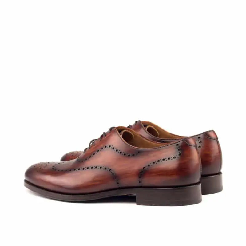 Noble's Walk Brown Black Two Tone Brogue Wholecut Derby